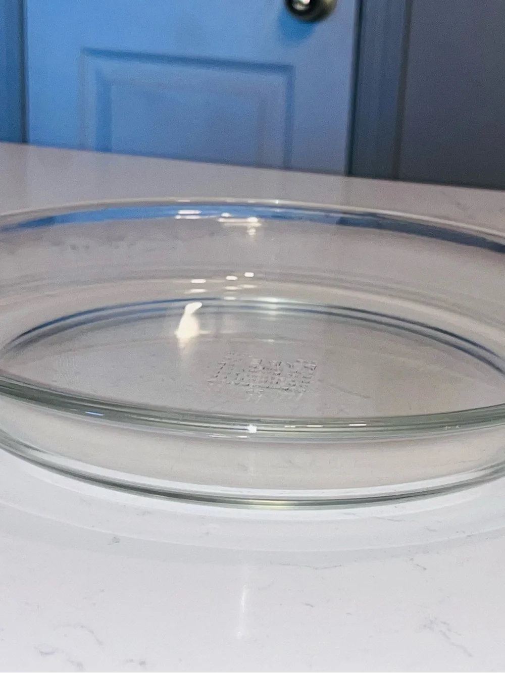 vintage clear glass Pyrex #209 Pie Plate 9” 23cm